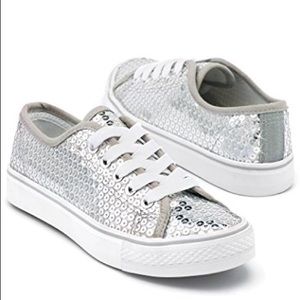 Balera Silver Sequence Sneaker size 7 worn once.